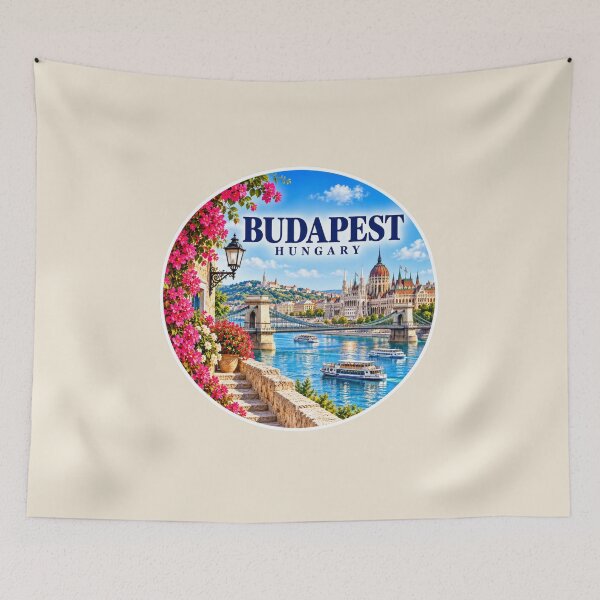 Artikelvorschau, Budapest, Ungarn, Sommer, Donau, Reise, Kunst entworfen und verkauft von GusiaTreasures.