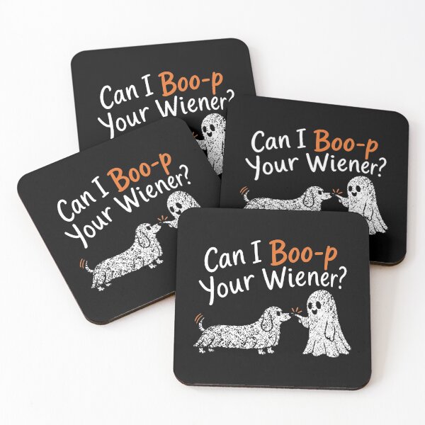 Item preview, Can I Boo-p Your Wiener? - Dachshund Ghost designed and sold by KristiTaylorArt.
