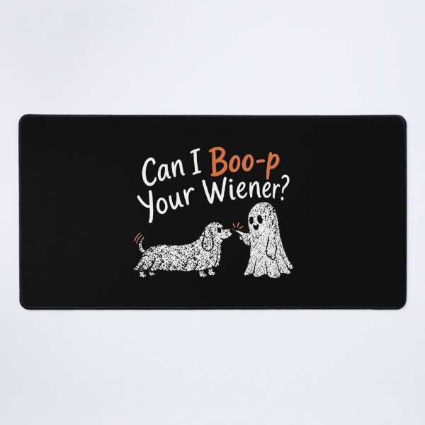 Item preview, Can I Boo-p Your Wiener? - Dachshund Ghost designed and sold by KristiTaylorArt.
