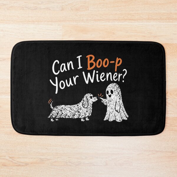 Item preview, Can I Boo-p Your Wiener? - Dachshund Ghost designed and sold by KristiTaylorArt.