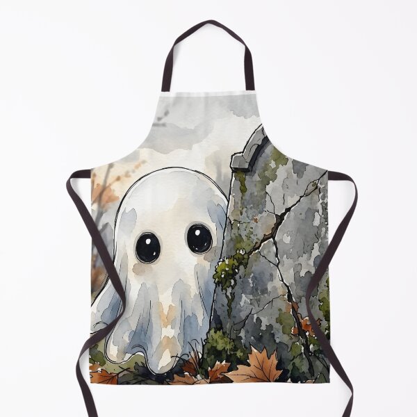 Item preview, Ghost Peeking out from a Tombstone designed and sold by BigSmileWorks.