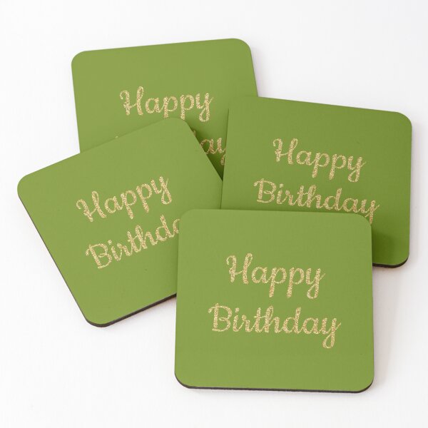 Item preview, Happy birthday green designed and sold by Ana Gorozpe.