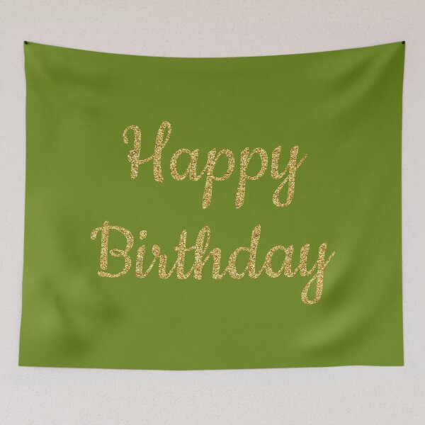 Item preview, Happy birthday green designed and sold by Ana Gorozpe.