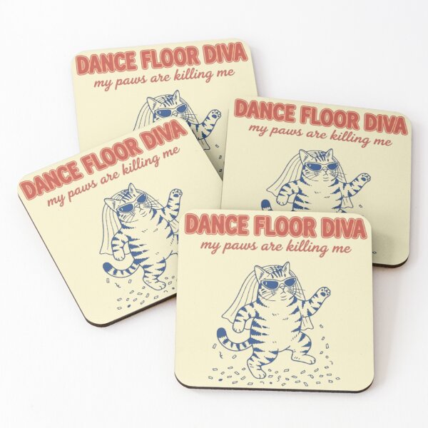 Item preview, Dance Floor Diva Funny Cat Party designed and sold by Fictio ⭐​⭐​⭐​⭐​⭐​.