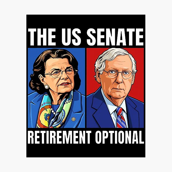Item preview, Dianne Feinstein - Mitch McConnell - The US Senate - Retirement Optional designed and sold by KristiTaylorArt.