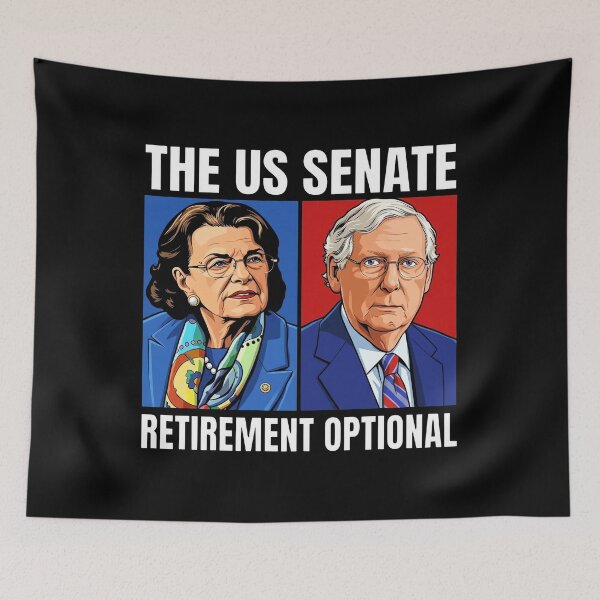 Item preview, Dianne Feinstein - Mitch McConnell - The US Senate - Retirement Optional designed and sold by KristiTaylorArt.