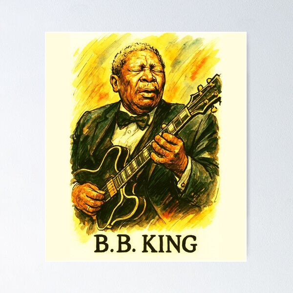 Item preview, B.B. King designed and sold by Sarcastic designs.