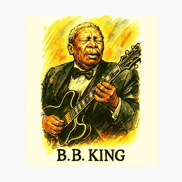 Item preview, B.B. King designed and sold by Sarcastic designs.