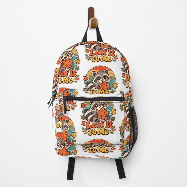 Item preview, Leaf It To Me Cute Retro Fall Raccoon designed and sold by InspiredCreatives.