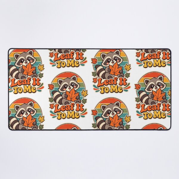 Item preview, Leaf It To Me Cute Retro Fall Raccoon designed and sold by InspiredCreatives.