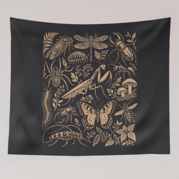 Item preview, Vintage Insects Centipede Ant Mantis Beetles Entomology    designed and sold by Y-Vibes.