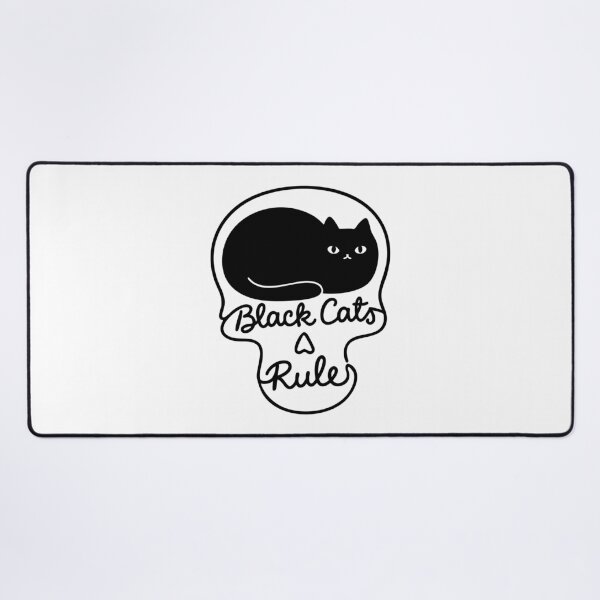 Item preview, Black Cats Rule - Funny Cat in Skull designed and sold by gunaone-design.