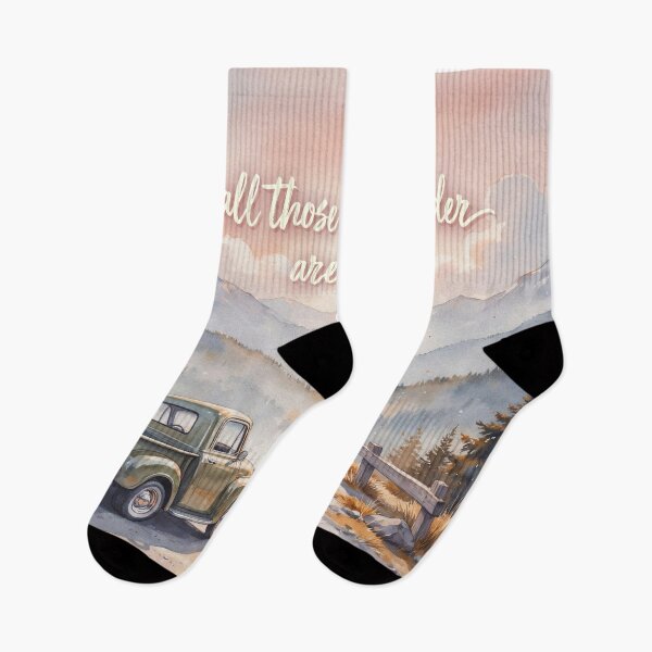 Item preview, Vintage Watercolor Mountain Truck Wanderlust Quote Art Vector designed and sold by Shutter-Dragon.
