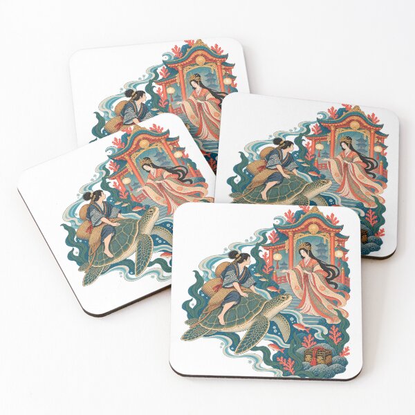 Item preview, Urashima Taro Dragon Palace Japanese Folklore Art designed and sold by Larkfound Studio.