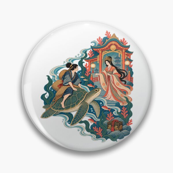 Item preview, Urashima Taro Dragon Palace Japanese Folklore Art designed and sold by Larkfound Studio.