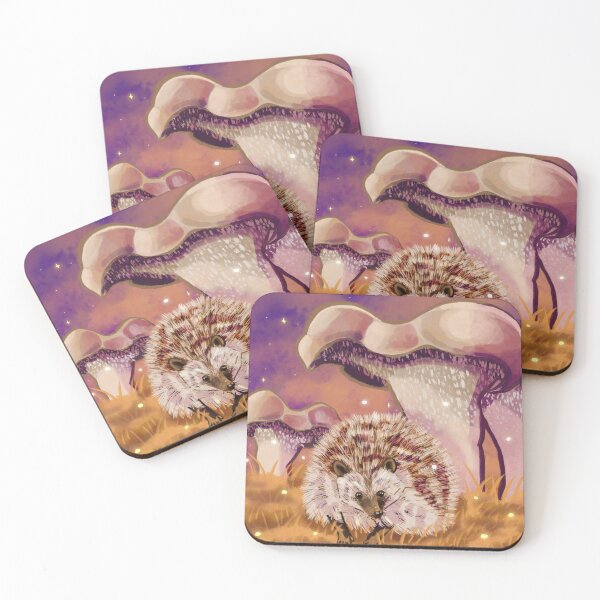 Item preview, Hedgehog + Mushroom  designed and sold by AnubisAltarArt.