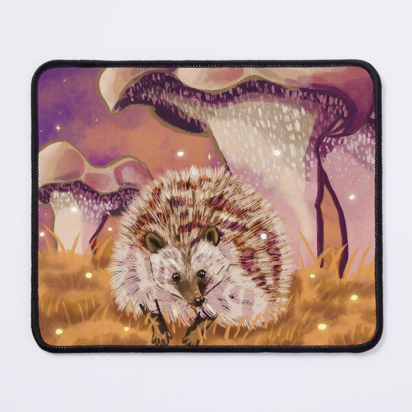 Item preview, Hedgehog + Mushroom designed and sold by AnubisAltarArt.