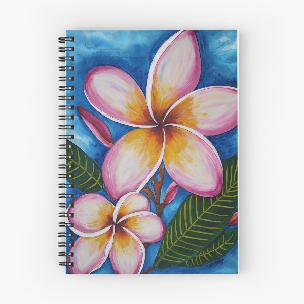 Item preview, Plumeria Flower Art Tropical Botanical Pink Beach Floral  designed and sold by Sharon Cummings Art.