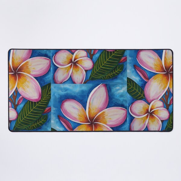 Item preview, Plumeria Flower Art Tropical Botanical Pink Beach Floral designed and sold by Sharon Cummings Art.