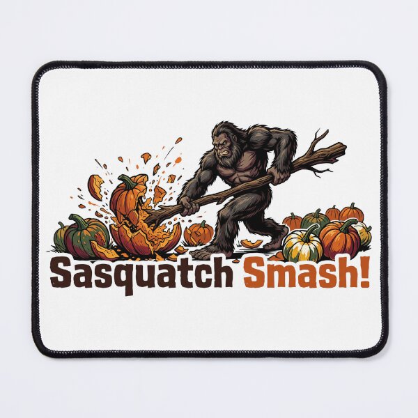 Item preview, Smashing Pumpkin Sasquatch Smash - Bigfoot Crushing Jack O'Lanterns designed and sold by Spank My Yeti.