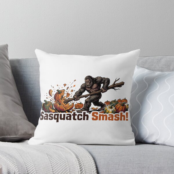 Item preview, Smashing Pumpkin Sasquatch Smash - Bigfoot Crushing Jack O'Lanterns designed and sold by Spank My Yeti.