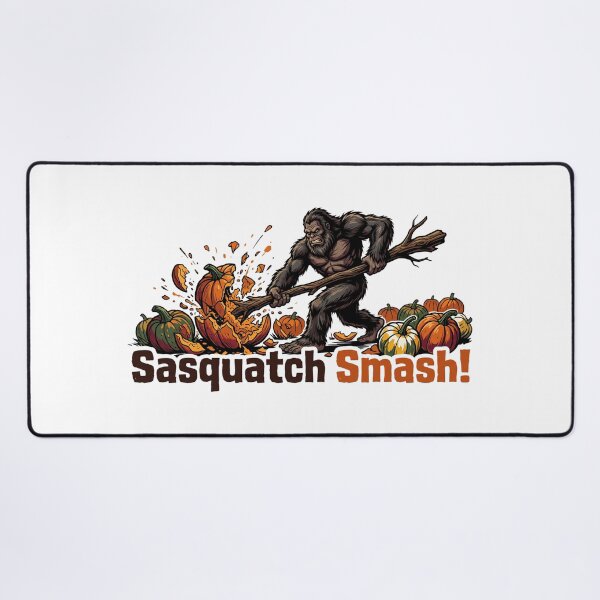 Item preview, Smashing Pumpkin Sasquatch Smash - Bigfoot Crushing Jack O'Lanterns designed and sold by Spank My Yeti.