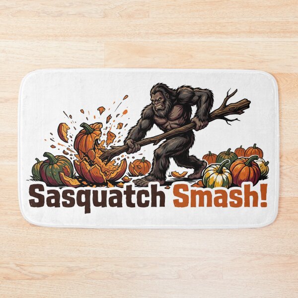 Item preview, Smashing Pumpkin Sasquatch Smash - Bigfoot Crushing Jack O'Lanterns designed and sold by Spank My Yeti.