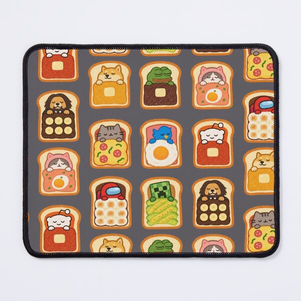 Item preview, Sleepy Animals Cozy Toast Kawaii Food Art designed and sold by StickerJas.