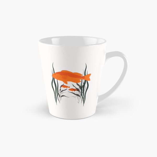 Item preview, Vibrant Orange Garibaldi Fish Retro Ocean Marine Life Minimalist Design designed and sold by herrarshop.