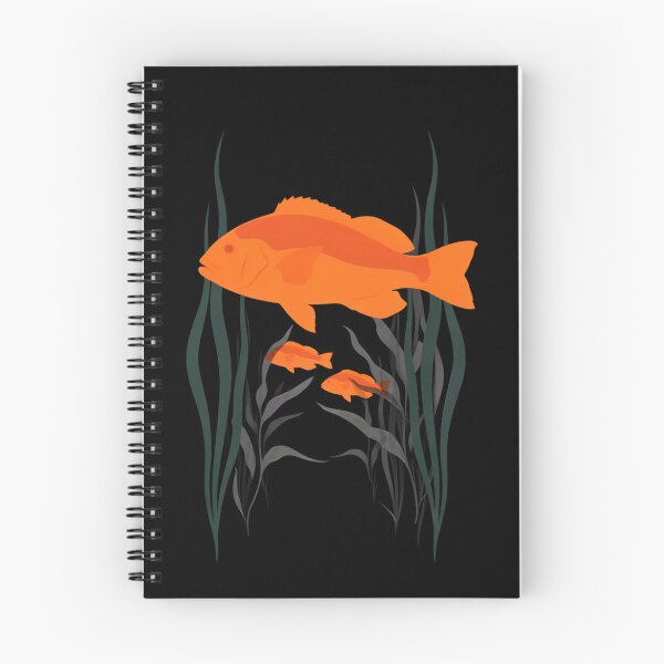 Item preview, Vibrant Orange Garibaldi Fish Retro Ocean Marine Life Minimalist Design designed and sold by herrarshop.