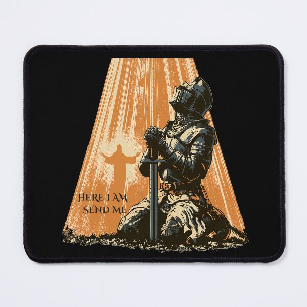 Item preview, Here I Am Send Me Christian Knight Faith Isaiah 6:8 designed and sold by D-Oles-Mercher.