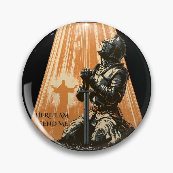 Item preview, Here I Am Send Me Christian Knight Faith Isaiah 6:8 designed and sold by D-Oles-Mercher.