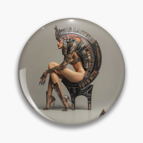 Item preview, Nefertiti – Futuristic Egyptian Queen Art designed and sold by Audra-studio.
