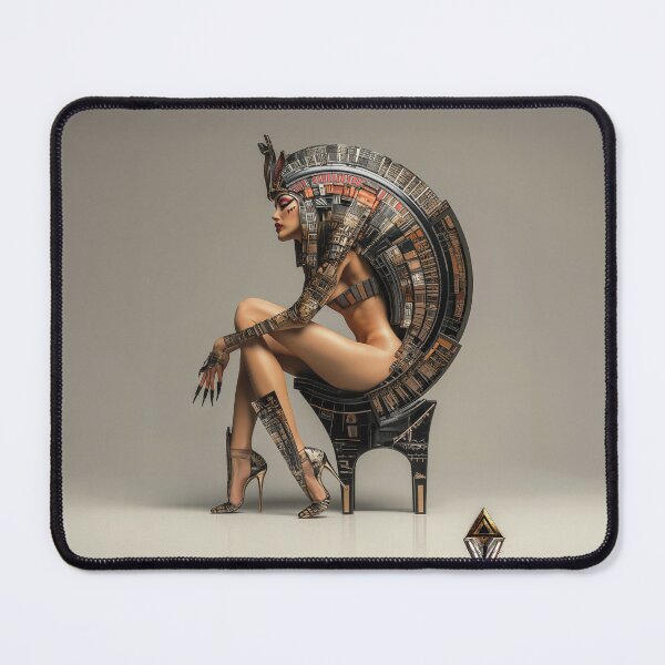 Item preview, Nefertiti – Futuristic Egyptian Queen Art designed and sold by Audra-studio.