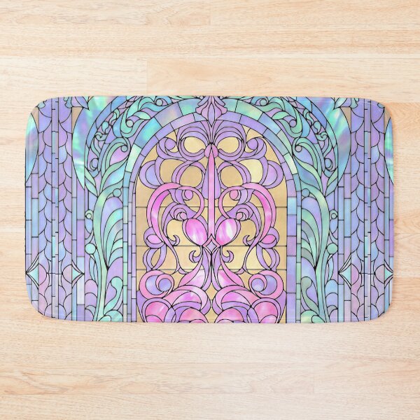 Item preview, Geometric Pastel Stained Glass Art designed and sold by LaRoach Digital Arts.