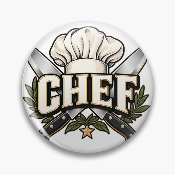 Item preview, Professional Chef Crossed Knives Culinary Kitchen Emblem designed and sold by KawaiiOrbit.