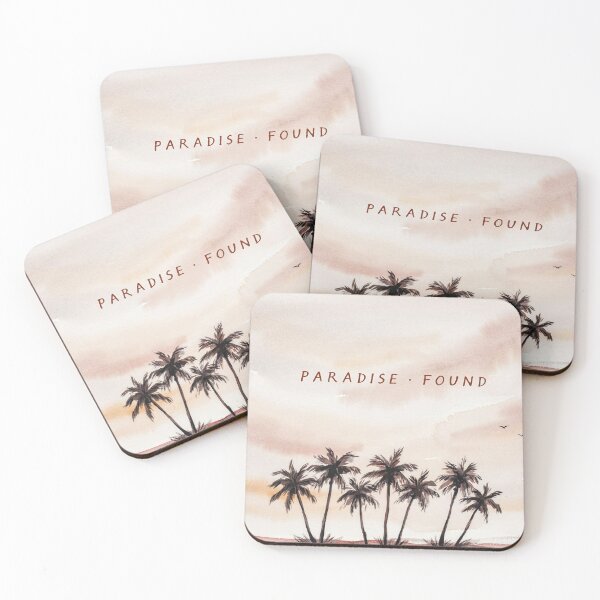 Item preview, Vintage Watercolor Palm Trees Tropical Quote Art Vector designed and sold by Shutter-Dragon.