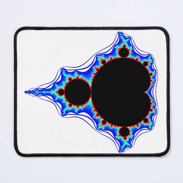 Item preview, Blue Electric Mandelbrot Set Fractal Geometry Shapes Mania designed and sold by Shapes-Mania.