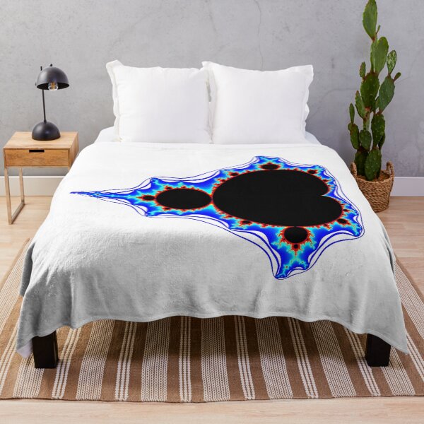 Artikelvorschau, Blaue elektrische Mandelbrot-Menge, Fraktale Geometrie Formen Manie entworfen und verkauft von Shapes-Mania.