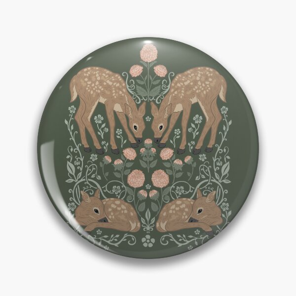 Item preview, Deer and Dahlias designed and sold by DreamyDiversion.