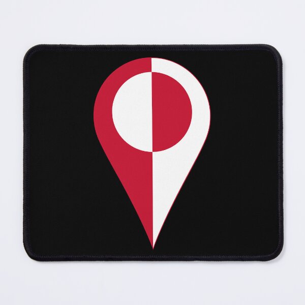 Item preview, Greenland Flag Location Pin Map Marker | Greenlandic Destination GPS Icon designed and sold by NTGUILTY.