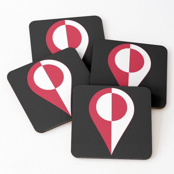 Item preview, Greenland Flag Location Pin Map Marker | Greenlandic Destination GPS Icon designed and sold by NTGUILTY.
