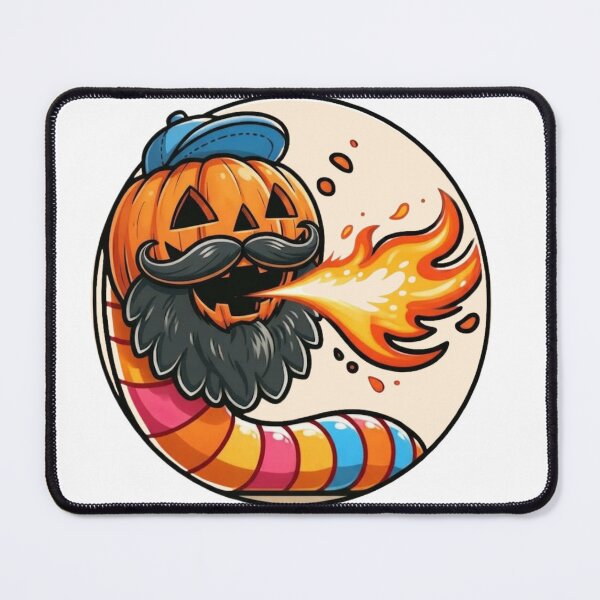 Item preview, Halloween Pumpkin Bearded Fireworm designed and sold by BeardedFireworm.