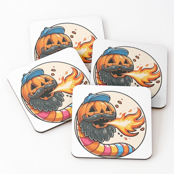 Item preview, Halloween Pumpkin Bearded Fireworm designed and sold by BeardedFireworm.