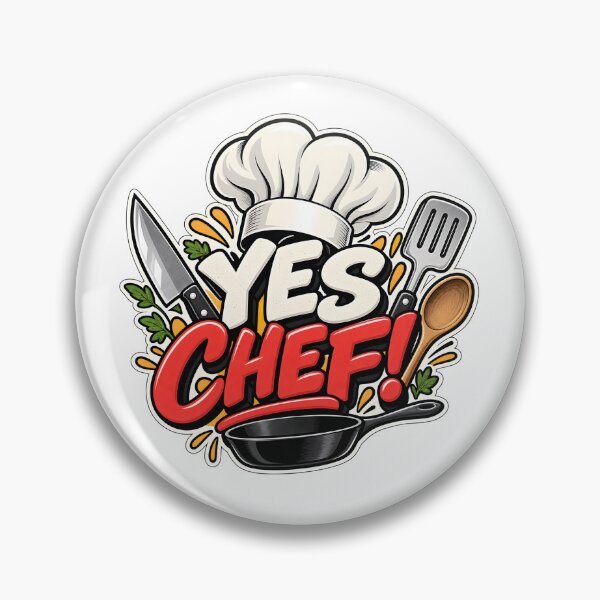 Item preview, YES CHEF Funny Cooking Kitchen Utensils Chef Hat Sticker designed and sold by KawaiiOrbit.