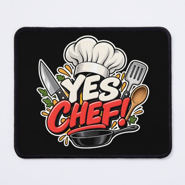 Item preview, YES CHEF Funny Cooking Kitchen Utensils Chef Hat Sticker designed and sold by KawaiiOrbit.
