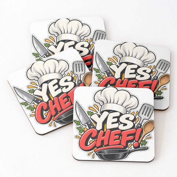 Item preview, YES CHEF Funny Cooking Kitchen Utensils Chef Hat Sticker designed and sold by KawaiiOrbit.