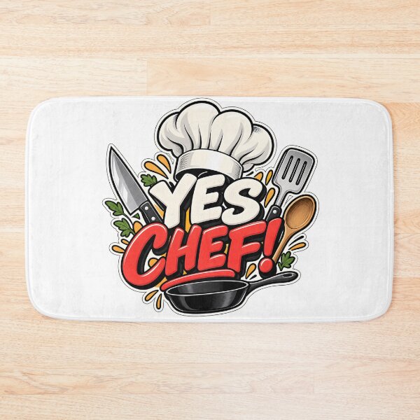 Item preview, YES CHEF Funny Cooking Kitchen Utensils Chef Hat Sticker designed and sold by KawaiiOrbit.