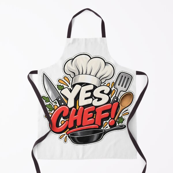 Item preview, YES CHEF Funny Cooking Kitchen Utensils Chef Hat Sticker designed and sold by KawaiiOrbit.