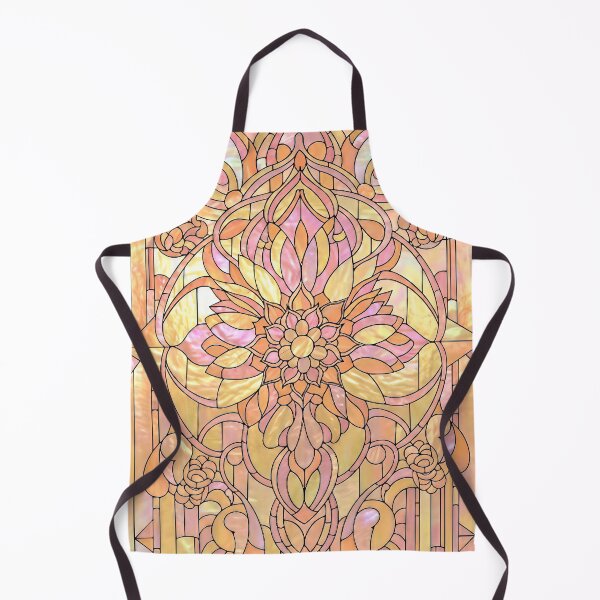 Item preview, Stained Glass Art in Orange and Yellow designed and sold by LaRoach Digital Arts.